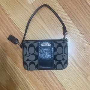 Black coach wallet/wristlet.